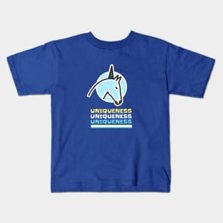 Rainbow Horn Unicorn Uniqueness Kids T-Shirt